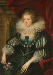 Porträt von Anna von Österreich (1601-66) Infantin von Spanien, Königin von Frankreich und Navarra